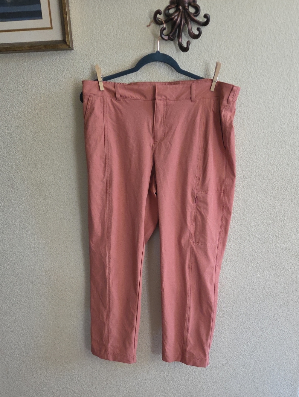 Kirkland Womens Stretch Casual Pants in Dusty Rose Size 12